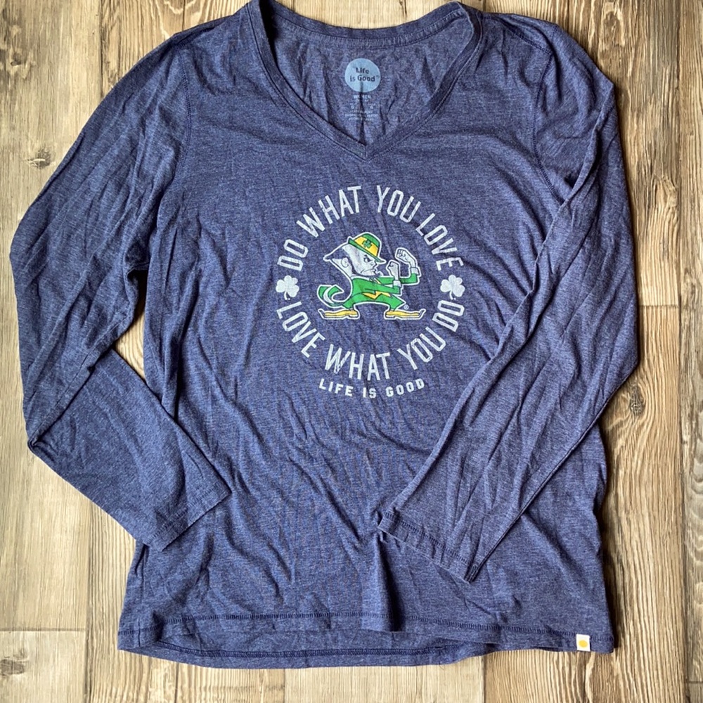 Life Is Good ND Long sleeve tee